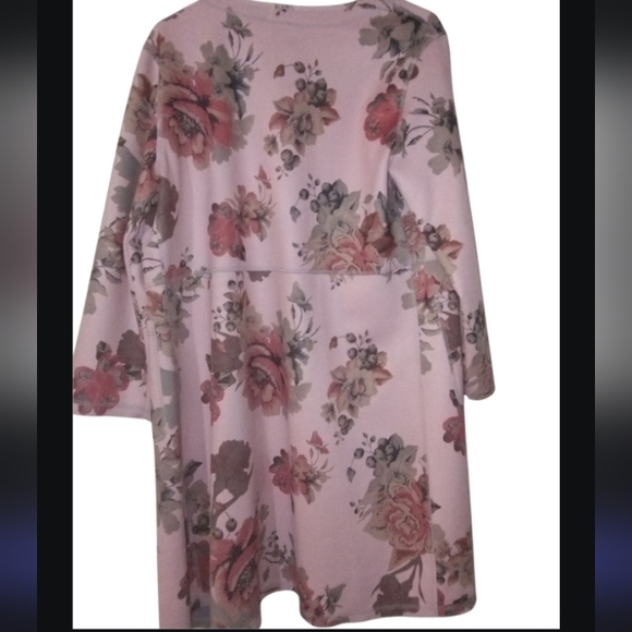 Floral Patterned Open Front Jacket‎ - Picture 4 of 10